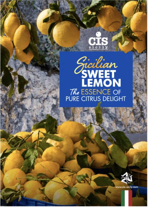 Sicilian Sweet Lemon brochure cover